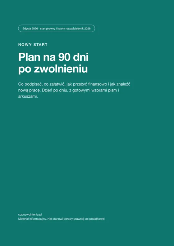 Okładka: Nowy Start – plan na 90 dni po zwolnieniu